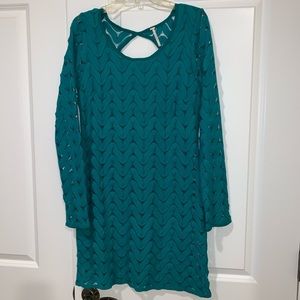 Free People Emerald Green Dress, size L
